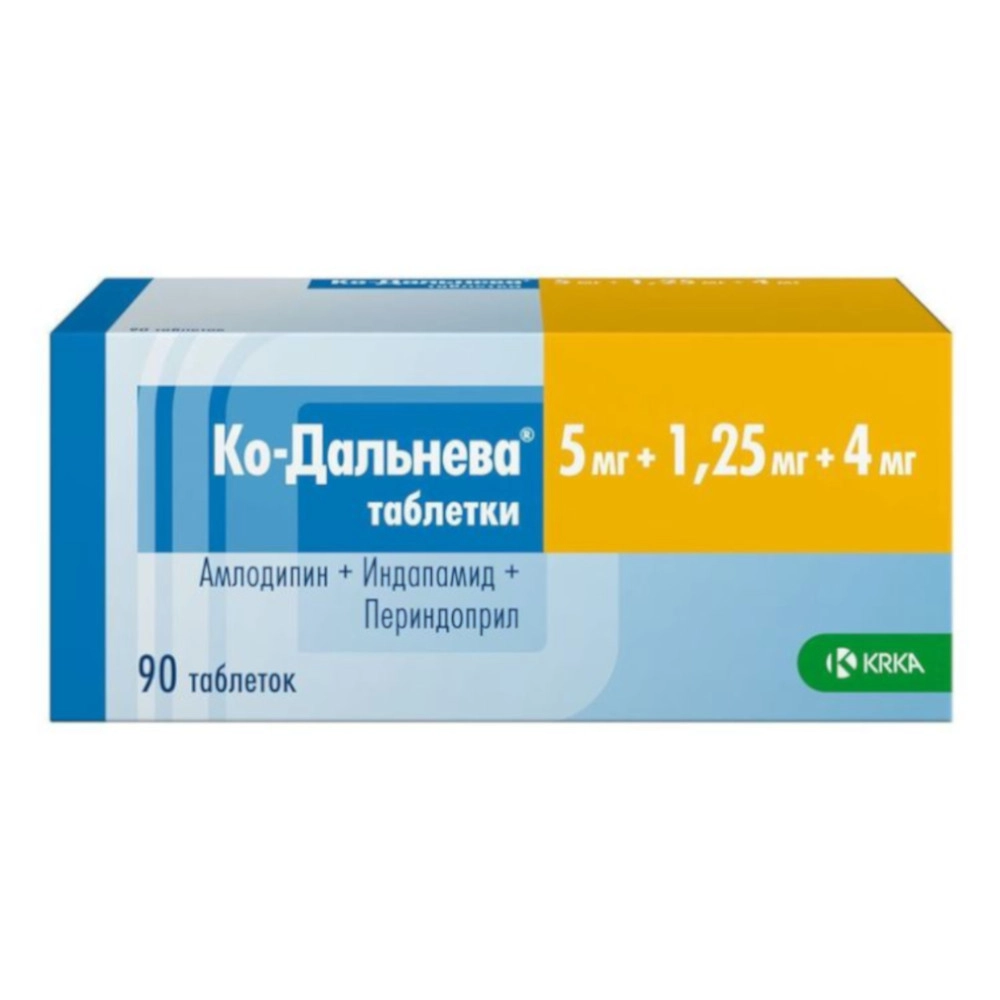 изображение Ко-Дальнева таб. 5мг+1.25мг+4мг N90 вн от интернет-аптеки ФАРМЭКОНОМ