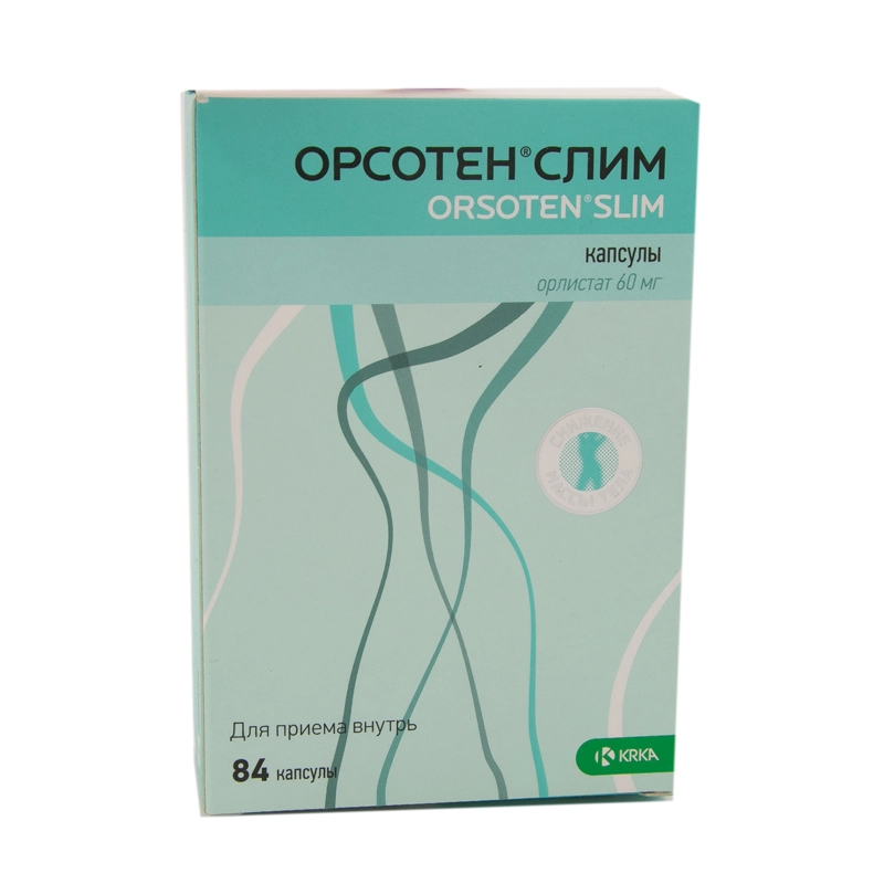 изображение Орсотен Слим капс. 60мг N84 вн от интернет-аптеки ФАРМЭКОНОМ