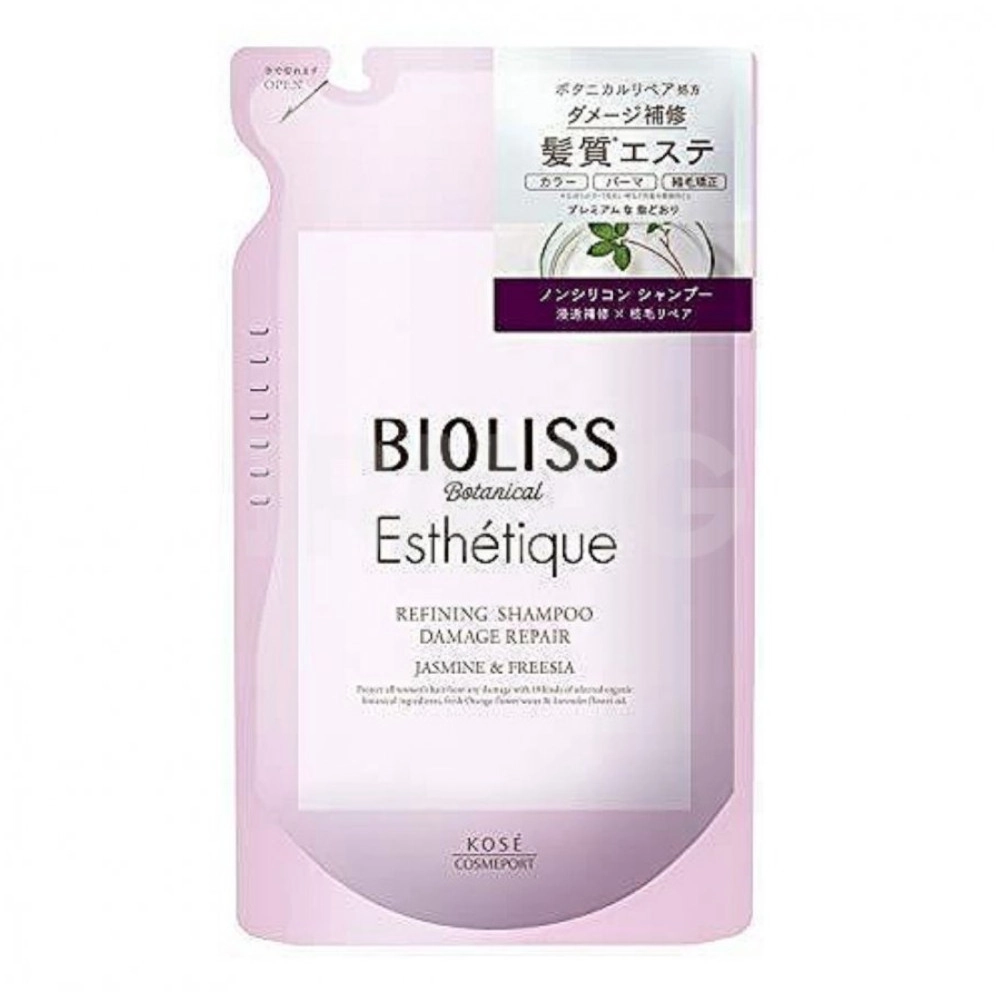 изображение KOSE Bioliss Botanical Esthetique Шампунь Восстановление сменный блок 400мл от интернет-аптеки ФАРМЭКОНОМ