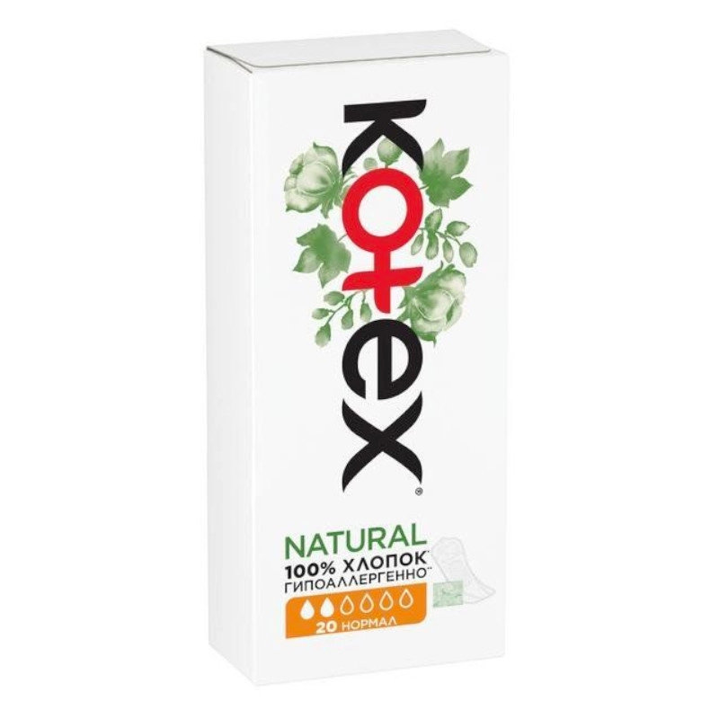 изображение Прокладки ежедн. Kotex Natural Нормал №20 от интернет-аптеки ФАРМЭКОНОМ