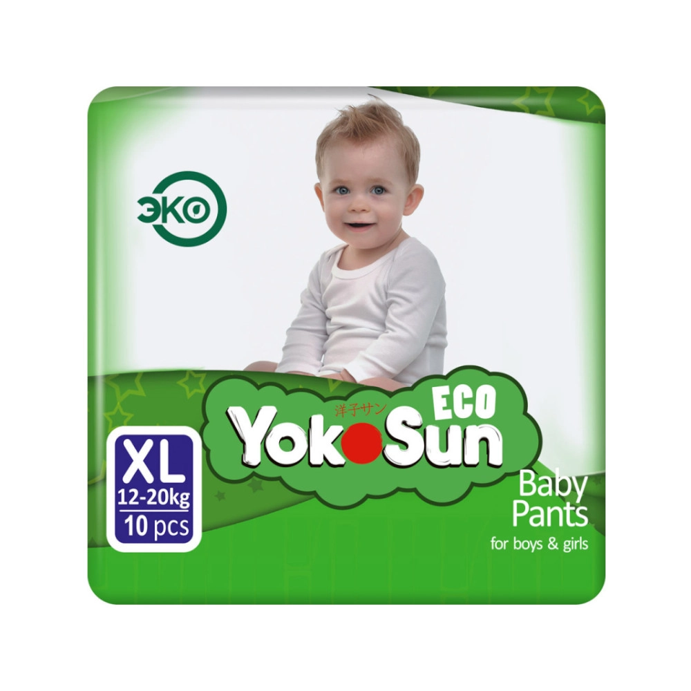 изображение Подгузники-трусики YokoSun Eco XL 12-20 кг 10шт от интернет-аптеки ФАРМЭКОНОМ