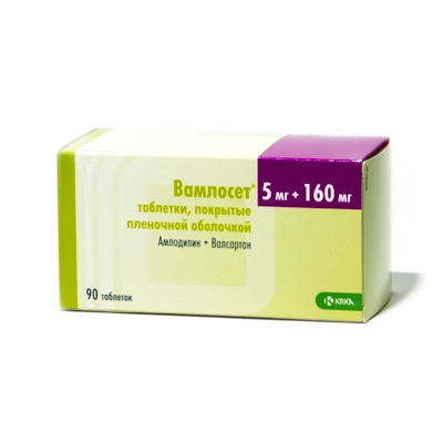 изображение Вамлосет таб.п.п/о 5мг+160мг N90 вн от интернет-аптеки ФАРМЭКОНОМ