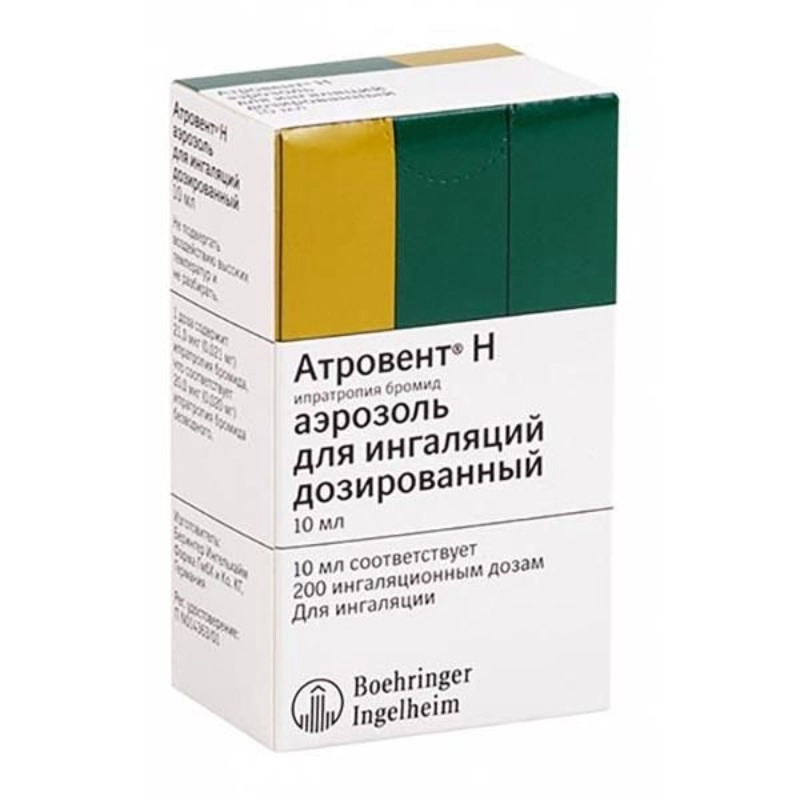 изображение Атровент Н аэр. 20мкг/доза-200д фл. д/инг от интернет-аптеки ФАРМЭКОНОМ