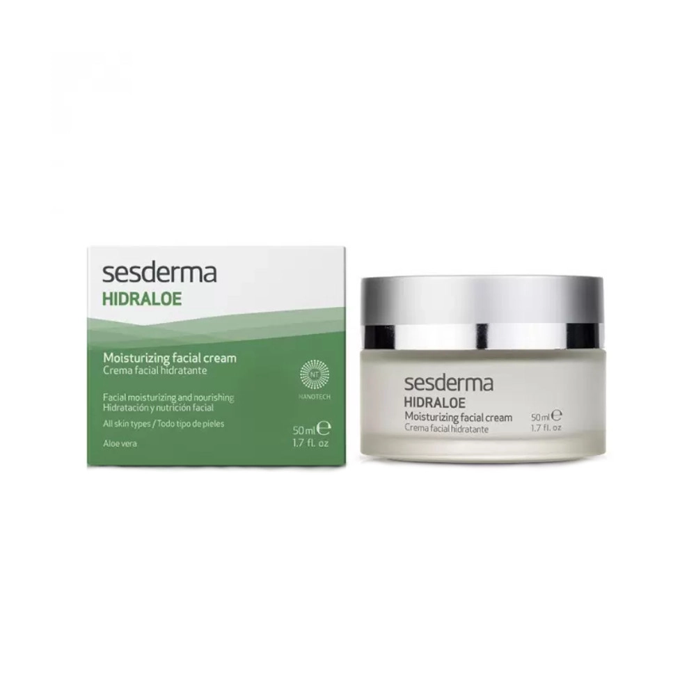 изображение Крем Sesderma Hidraloe Moisturizing facial увлажняющий для лица 50мл от интернет-аптеки ФАРМЭКОНОМ