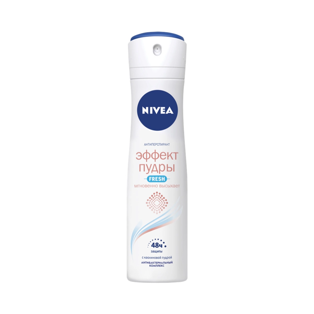 изображение Дезодорант-антиперспирант спрей Nivea Fresh Эффект Пудры 150мл от интернет-аптеки ФАРМЭКОНОМ