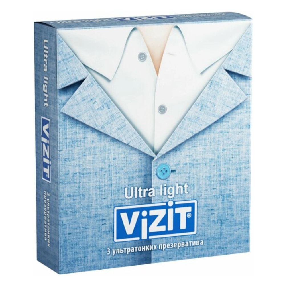 изображение Презервативы ViZiT Ultra Light ультратонкие 3шт от интернет-аптеки ФАРМЭКОНОМ