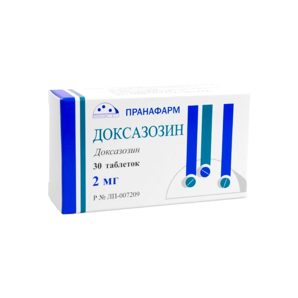 изображение Доксазозин таб. 2мг N30 вн от интернет-аптеки ФАРМЭКОНОМ