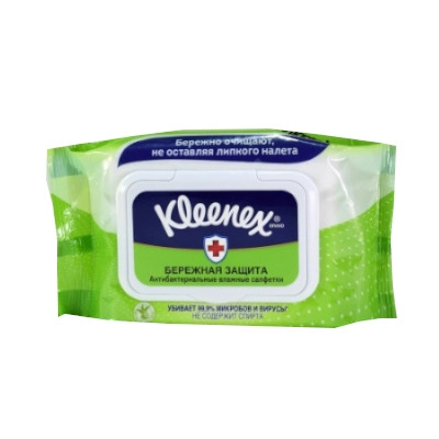 изображение Салфетки влажн. Kleenex N40 а/бакт. от интернет-аптеки ФАРМЭКОНОМ