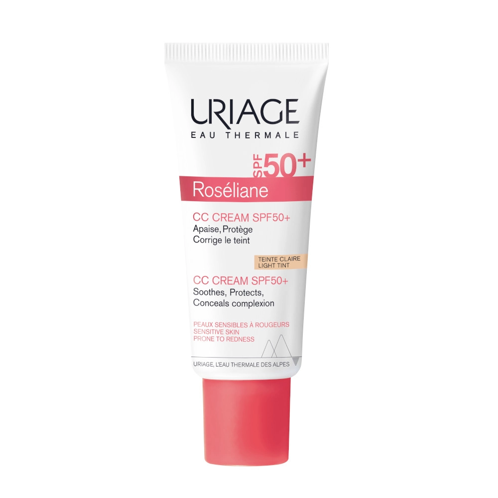 изображение Uriage Roseliane СС крем против покраснений SPF50+ Light Tint 40мл от интернет-аптеки ФАРМЭКОНОМ