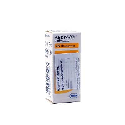  Ланцеты Accu-Chek Softclix 25 шт купить в аптеке ФАРМЭКОНОМ