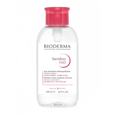 изображение BIODERMA Sensibio Н2О вода мицеллярная 500мл флакон с помпой от интернет-аптеки ФАРМЭКОНОМ