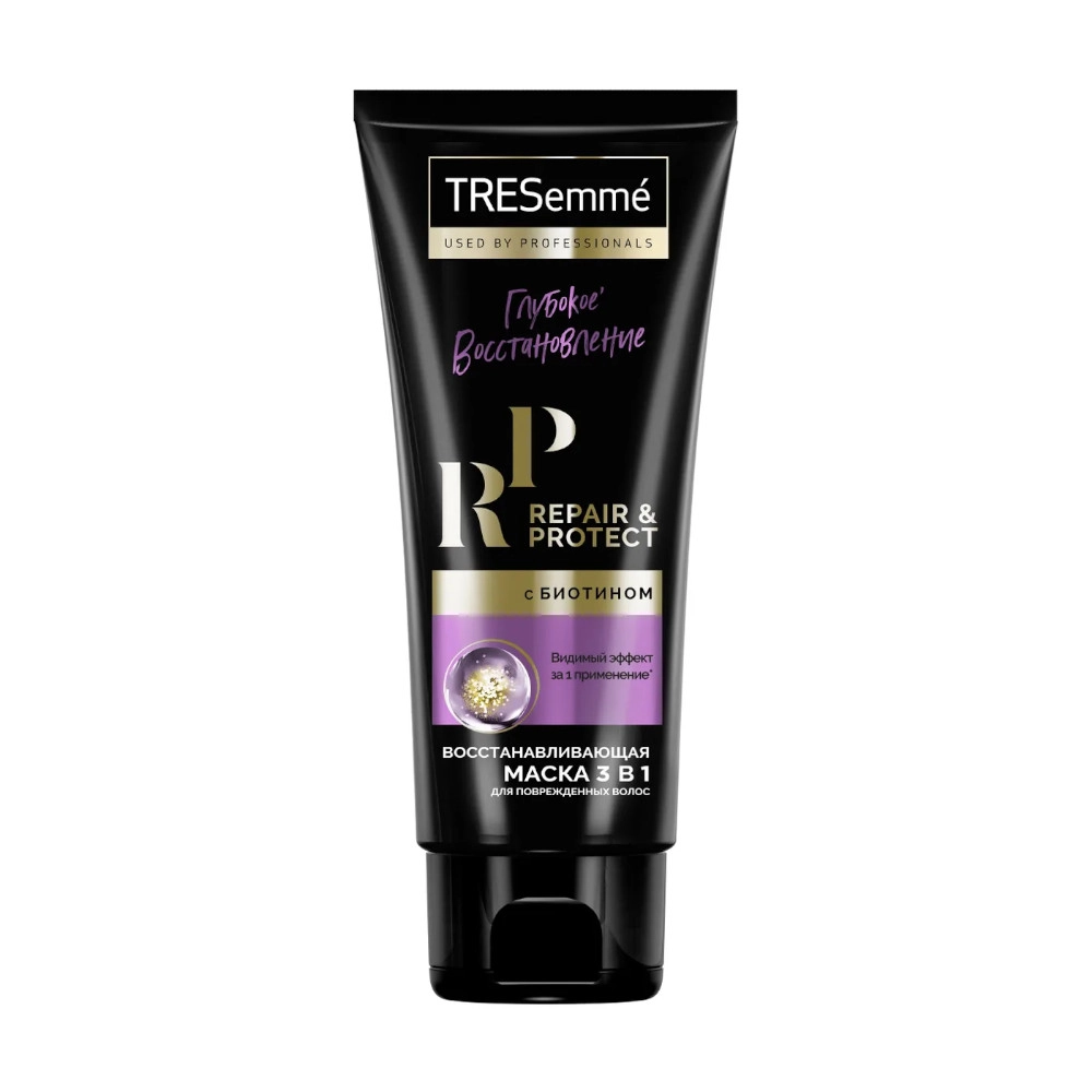 изображение Маска для волос Tresemme Repair and Protect 3в1 восстанавливающая с Биотином 200мл от интернет-аптеки ФАРМЭКОНОМ