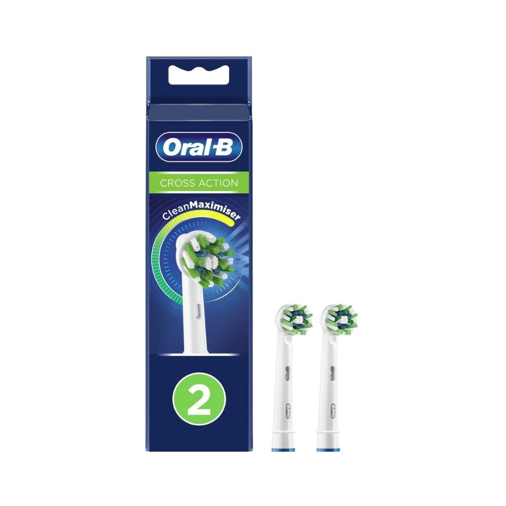 изображение Насадка для зубных щеток Oral-B Cross Action EB50RX 2шт от интернет-аптеки ФАРМЭКОНОМ