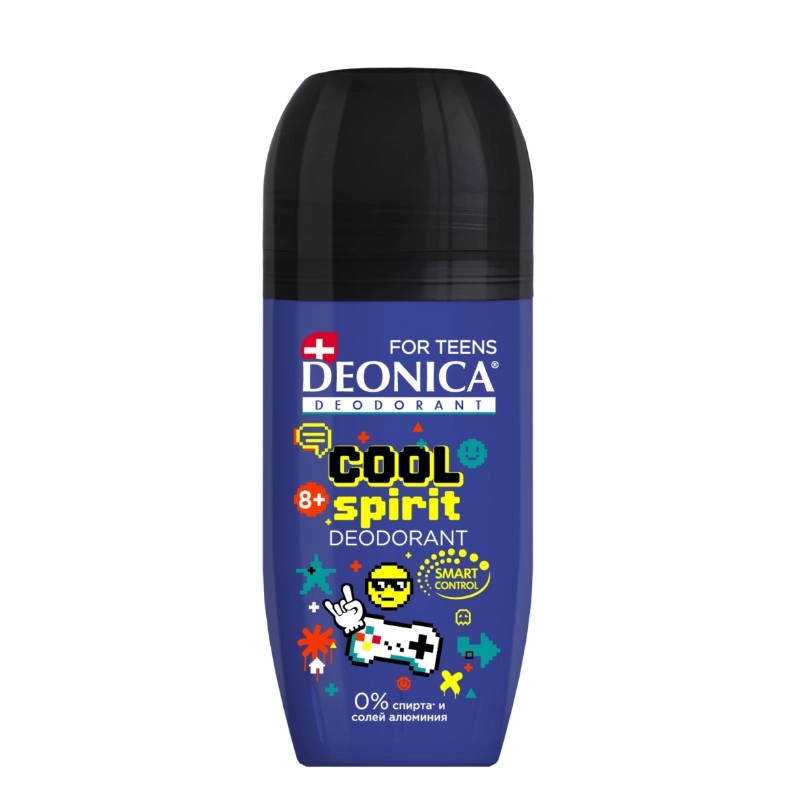изображение DEONICA FOR TEENS Cool Spirit дезодорант ролик 50мл от интернет-аптеки ФАРМЭКОНОМ