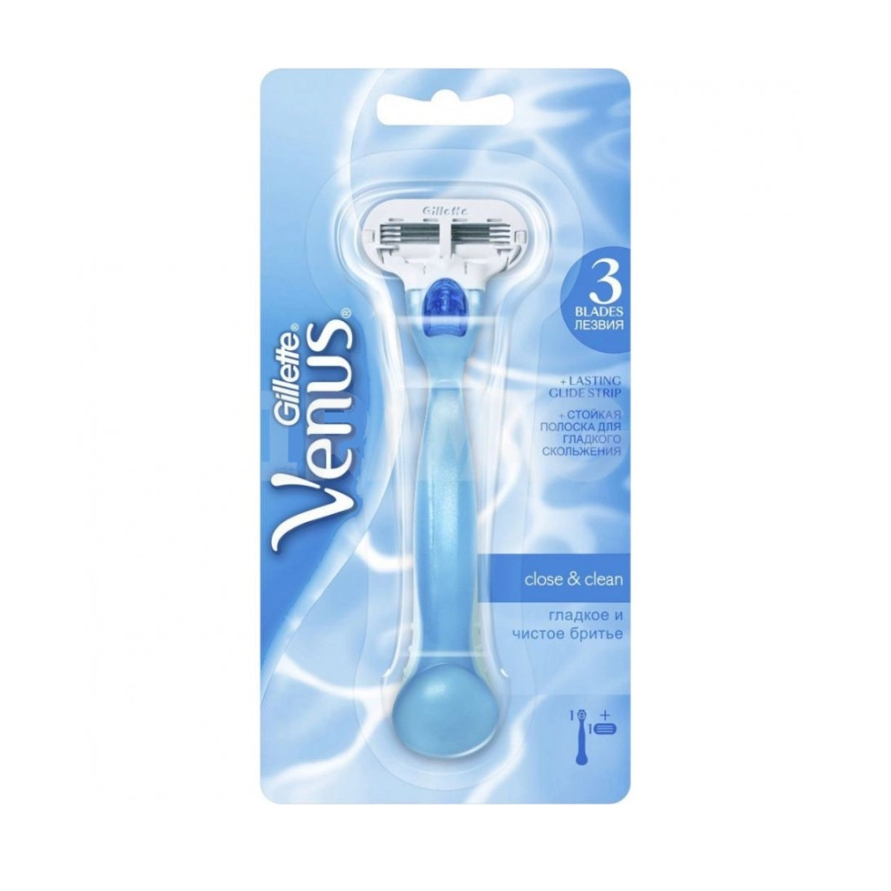 изображение Станок для бритья Gillette Venus женский 1 кассета от интернет-аптеки ФАРМЭКОНОМ