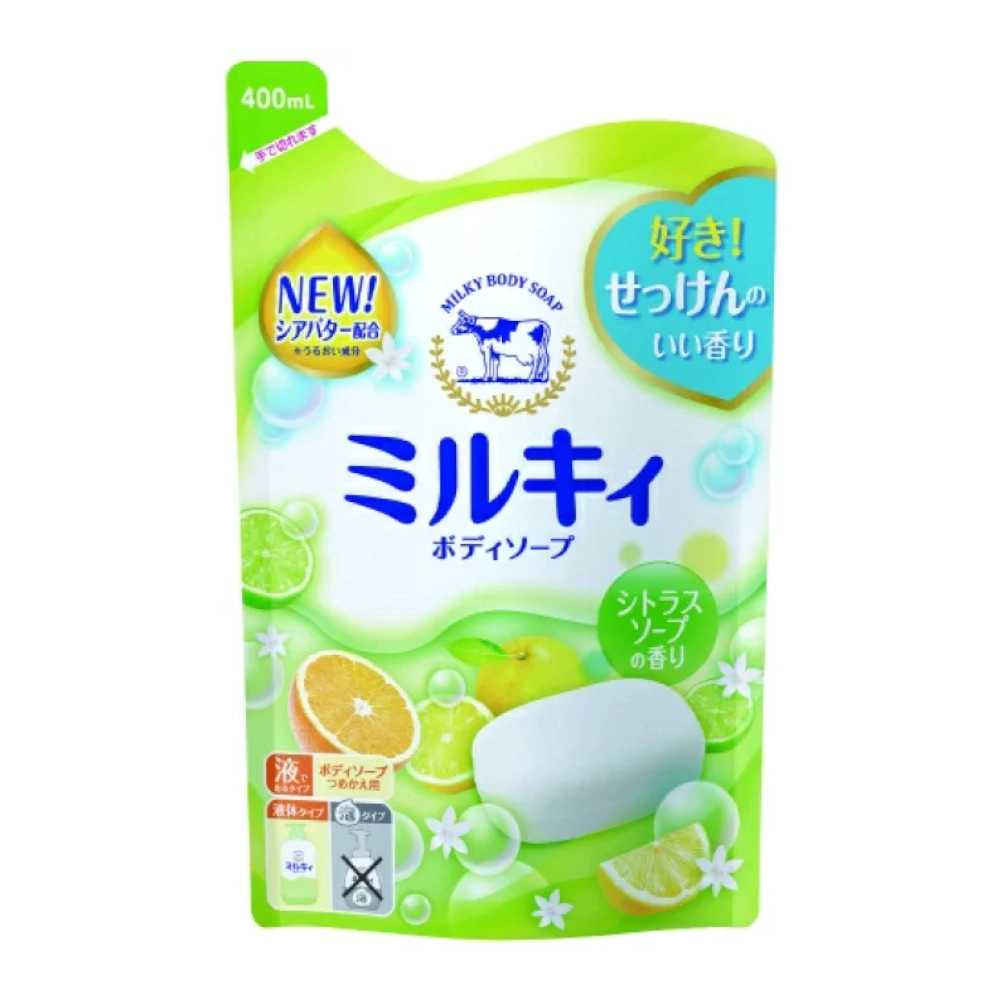 изображение COW Milky Body Soap Жидкое мыло для тела молочное цитрус 400мл от интернет-аптеки ФАРМЭКОНОМ