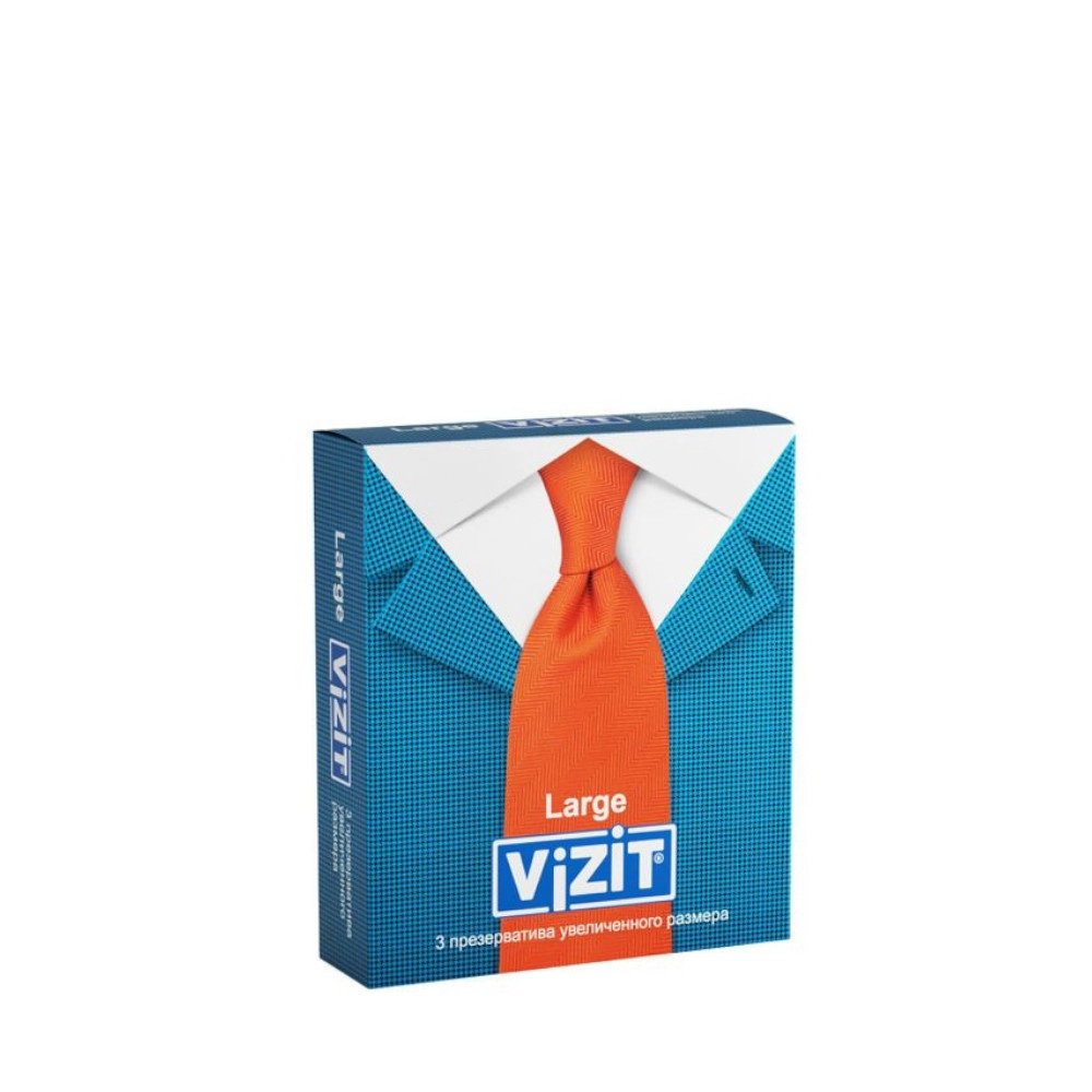 изображение Презервативы ViZiT Large увеличенного размера 3шт от интернет-аптеки ФАРМЭКОНОМ