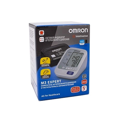  Тонометр автоматический OMRON Expert Power M3 с адаптером и универсальной манжетой купить в аптеке ФАРМЭКОНОМ