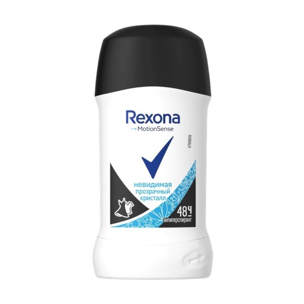 изображение Дезодорант-антиперспирант стик Rexona Невидимая защита Прозрачный Кристалл 40мл от интернет-аптеки ФАРМЭКОНОМ