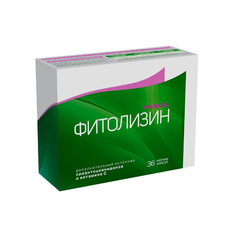 изображение Фитолизин Пренатал капс. 840мг N36 вн от интернет-аптеки ФАРМЭКОНОМ