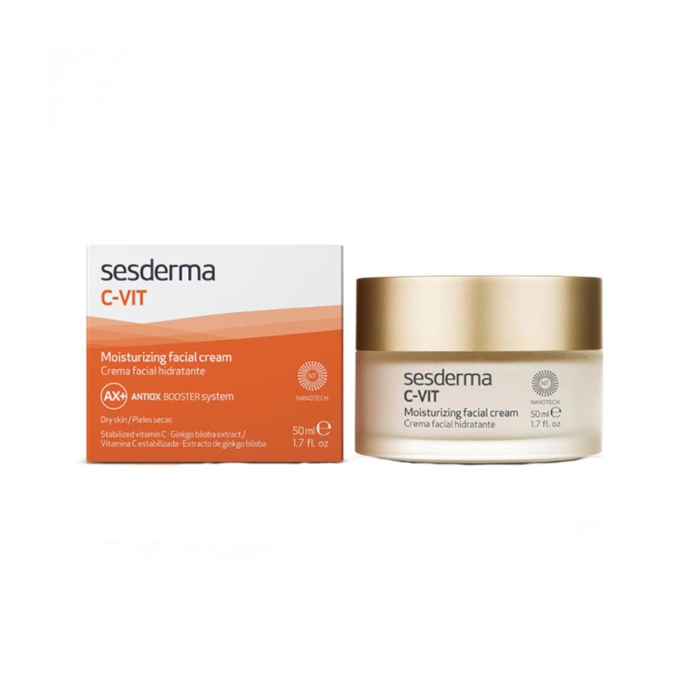 изображение Крем Sesderma C-VIT Moisturizing facial увлажняющий для лица 50мл от интернет-аптеки ФАРМЭКОНОМ