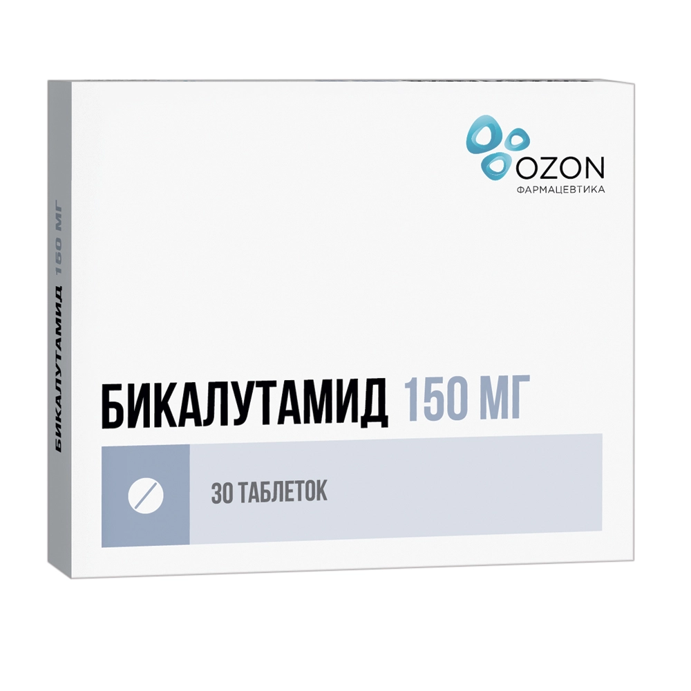 изображение Бикалутамид таб.п.п/о 150мг N30 вн от интернет-аптеки ФАРМЭКОНОМ
