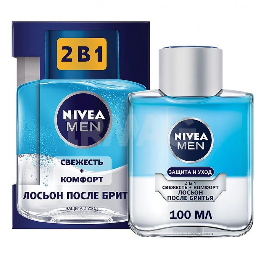 изображение Лосьон NIVEA For Men после бритья Защита и Уход 2в1 100мл от интернет-аптеки ФАРМЭКОНОМ