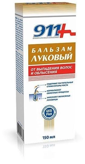 изображение 911 Бальзам луковый от выпадения волос и облысения 150мл от интернет-аптеки ФАРМЭКОНОМ