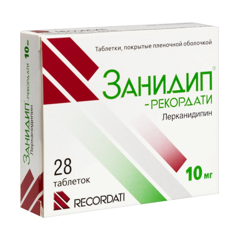 изображение Занидип-рекордати таб.п.п/о 10мг N28 вн от интернет-аптеки ФАРМЭКОНОМ