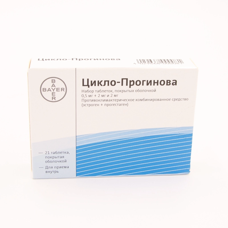 изображение Цикло-прогинова таб.п/о 2мг и 2мг+0.05мг N21 вн от интернет-аптеки ФАРМЭКОНОМ