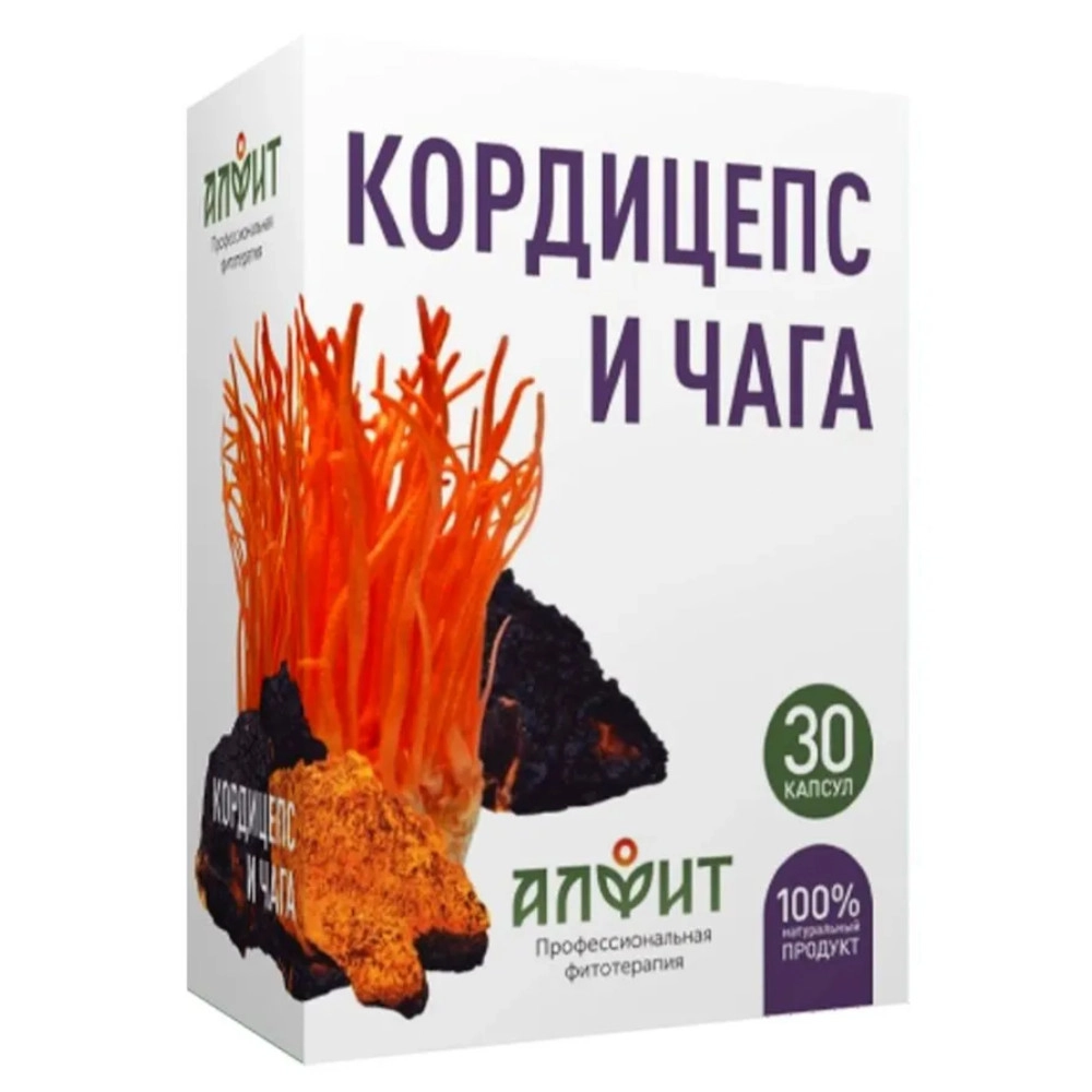 изображение Кордицепс и Чага капс. 430мг N30 вн от интернет-аптеки ФАРМЭКОНОМ