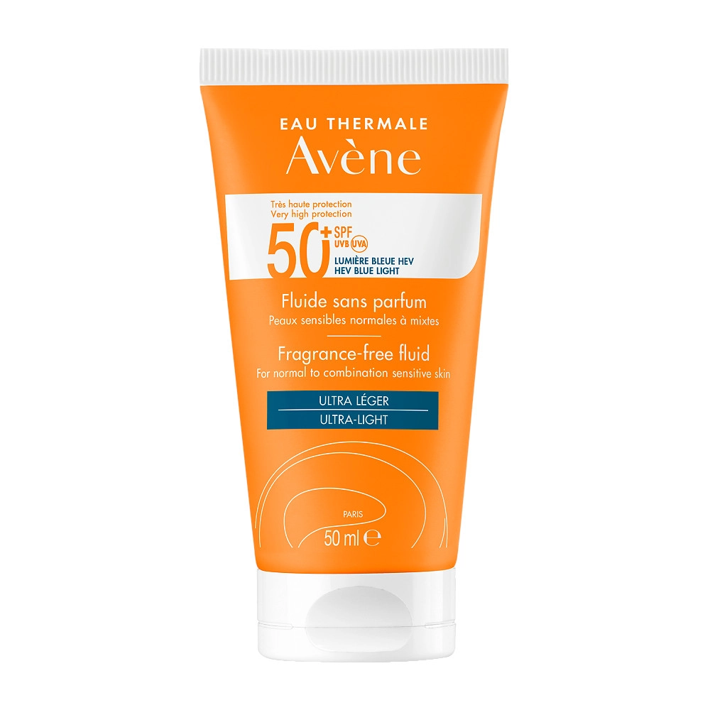 изображение Avene флюид солнцезащитный  SPF50+ 50мл без отдушки от интернет-аптеки ФАРМЭКОНОМ