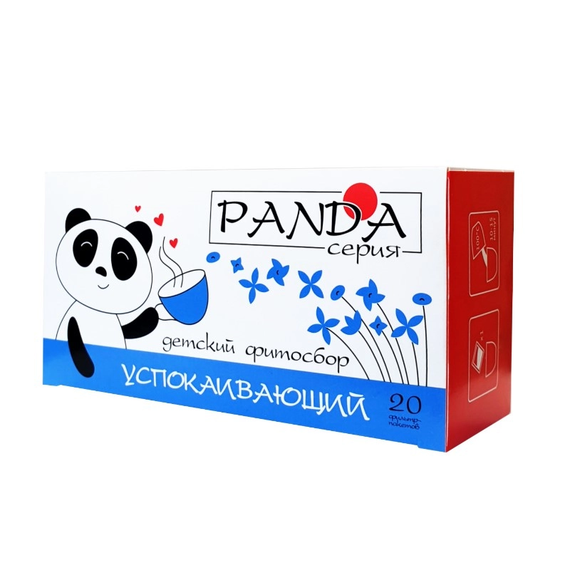 изображение Фиточай PANDA Успокаивающий детский 1,5г 20 фильтр-пакетов от интернет-аптеки ФАРМЭКОНОМ