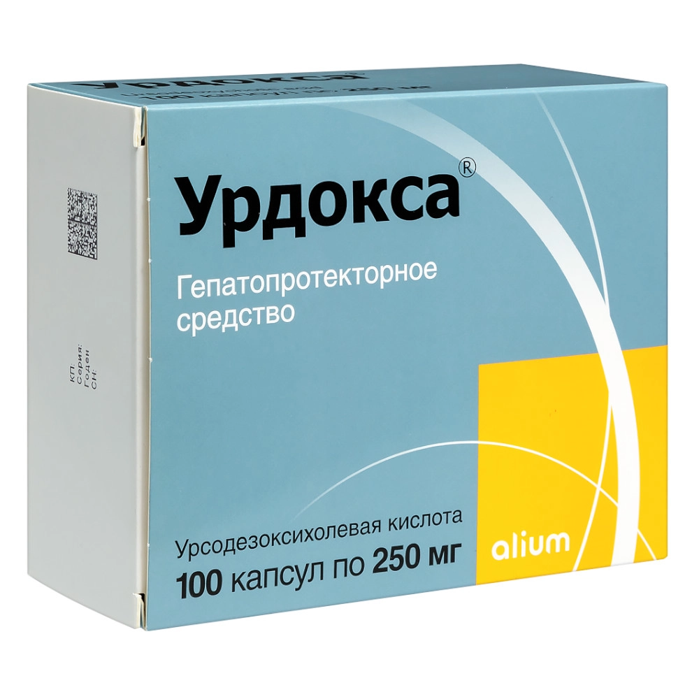 изображение Урдокса капс. 250мг N100 вн от интернет-аптеки ФАРМЭКОНОМ