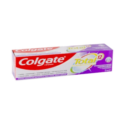 изображение Паста зубн. Colgate Total 12 Pro 75мл Здоровье десен от интернет-аптеки ФАРМЭКОНОМ