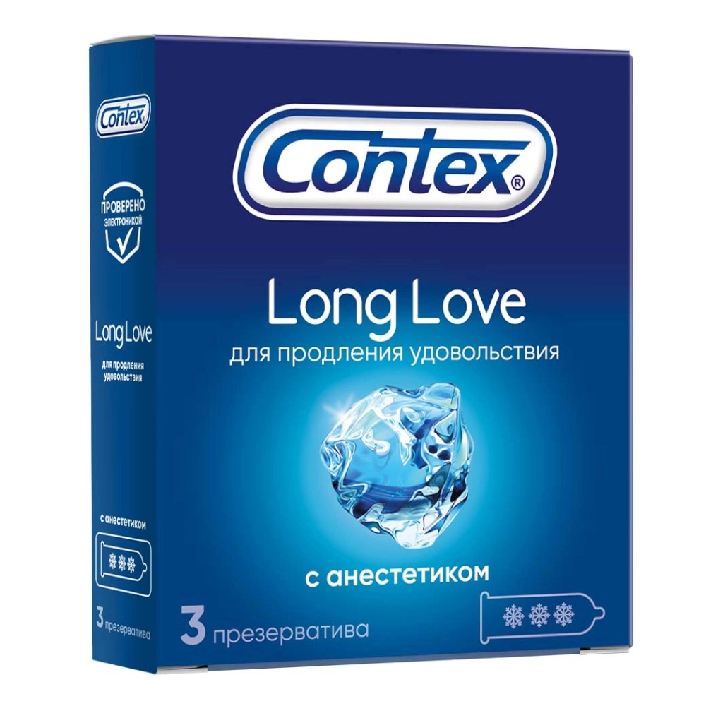 изображение Презервативы CONTEX N3 Long Loveпродлевающий от интернет-аптеки ФАРМЭКОНОМ