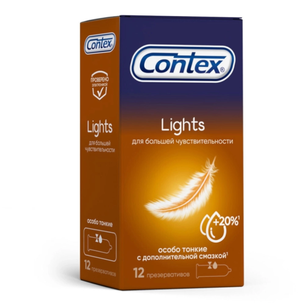 изображение Презервативы CONTEX N12 Lightsсверхтонкие от интернет-аптеки ФАРМЭКОНОМ