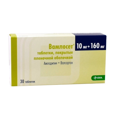 изображение Вамлосет таб.п.п/о 10мг+160мг N30 вн от интернет-аптеки ФАРМЭКОНОМ