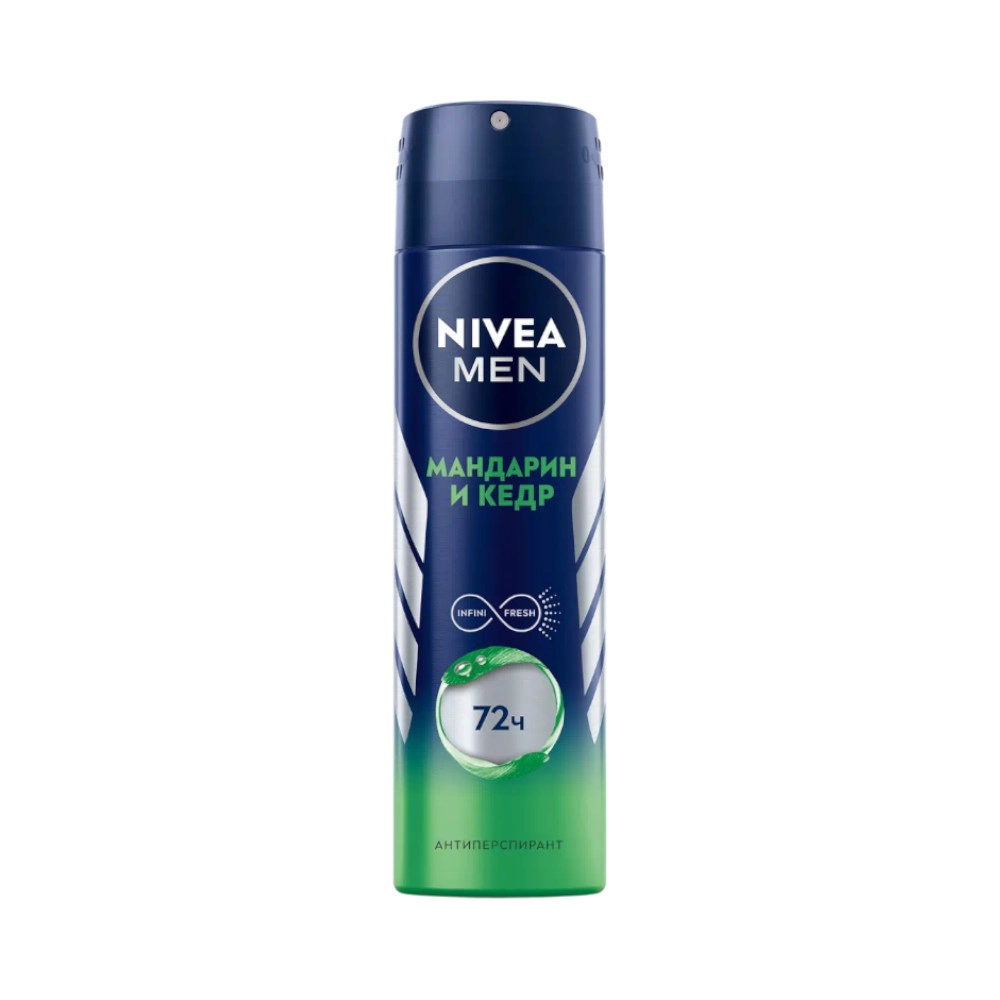 изображение Дезодорант-антиперспирант спрей Nivea For Men Мандарин и Кедр 150мл от интернет-аптеки ФАРМЭКОНОМ