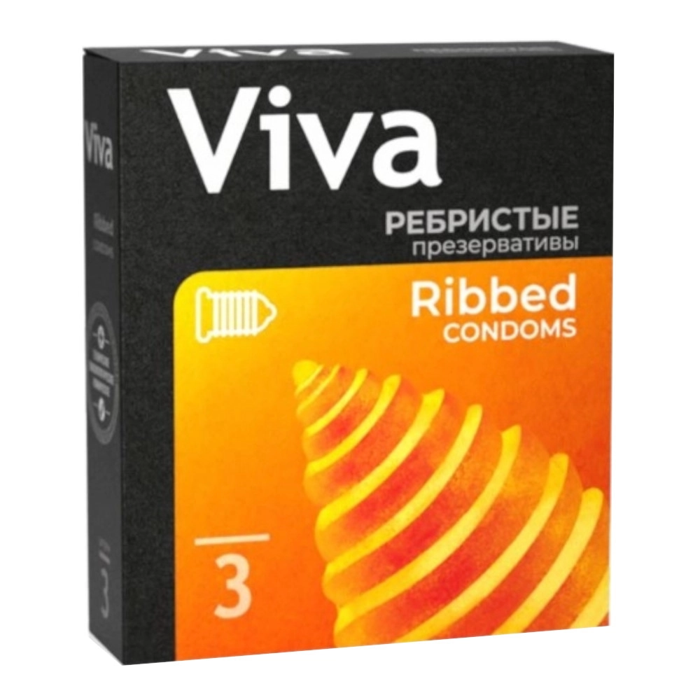 изображение Презервативы VIVA N3 ребристые от интернет-аптеки ФАРМЭКОНОМ