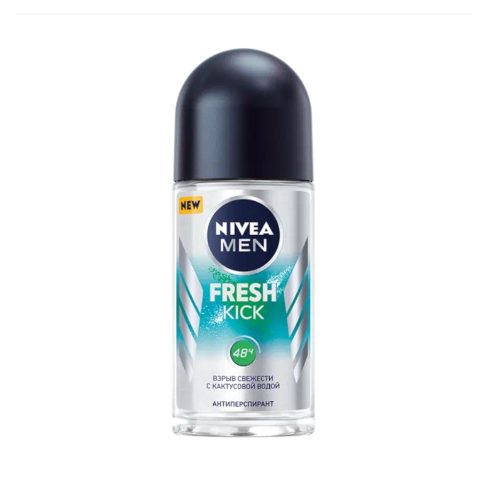 изображение Дезодорант-антиперспирант шариковый Nivea For Men Fresh Kick 50мл от интернет-аптеки ФАРМЭКОНОМ