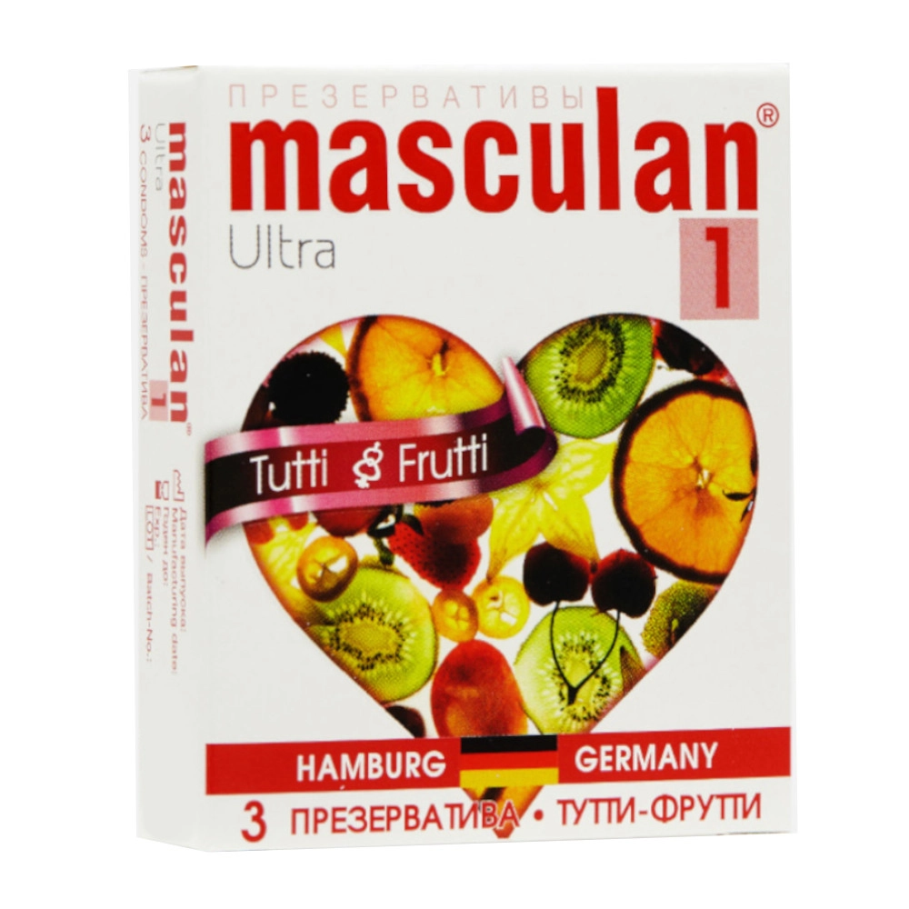 изображение Презервативы Masculan Tutti-Frutti 3шт от интернет-аптеки ФАРМЭКОНОМ