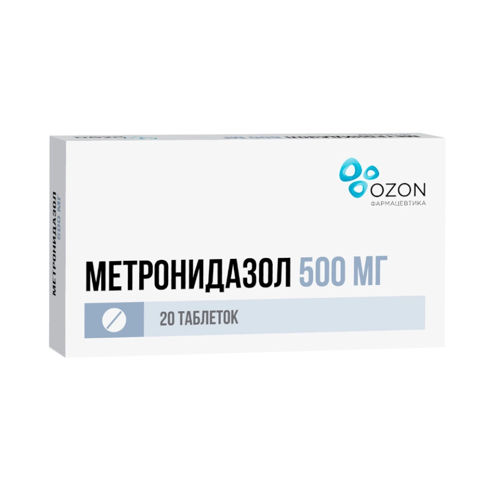 изображение Метронидазол таб. 500мг N20 вн от интернет-аптеки ФАРМЭКОНОМ