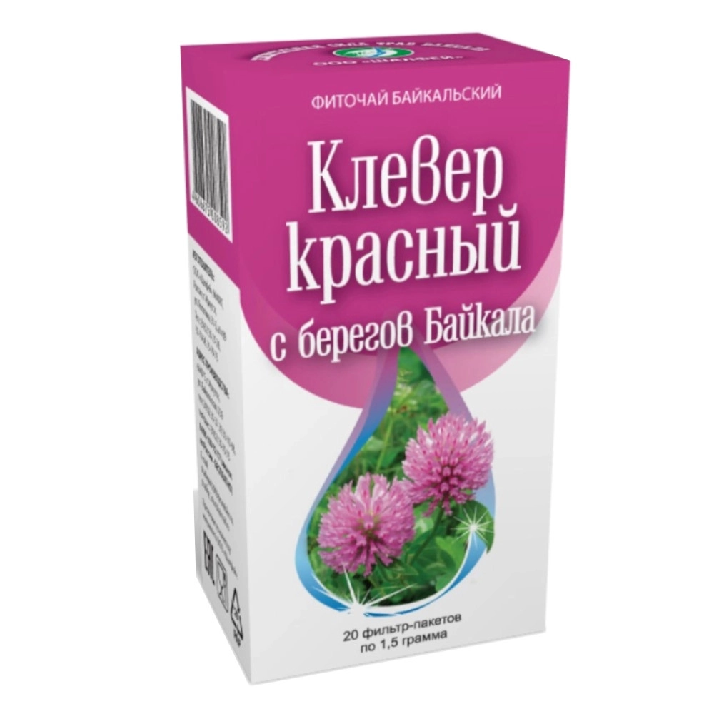 изображение Фиточай Байкальский Клевер 1.5г N20 ф/п красный от интернет-аптеки ФАРМЭКОНОМ