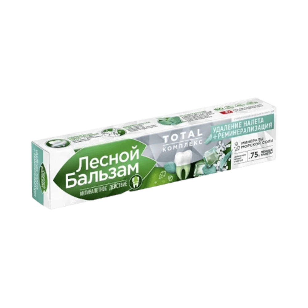 изображение Паста зубн. Лесной бальзам 75мл Природ. свеж. тотал комплекс алоэ вера, бел. чай от интернет-аптеки ФАРМЭКОНОМ