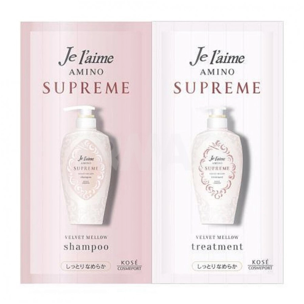 изображение KOSE JeL'aime Amino Supreme Шампунь+Кондиционер Вельвет саше 10мл 2шт. от интернет-аптеки ФАРМЭКОНОМ