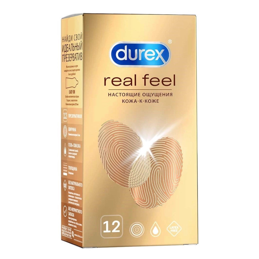 изображение Презервативы Durex N12 Real Feel от интернет-аптеки ФАРМЭКОНОМ