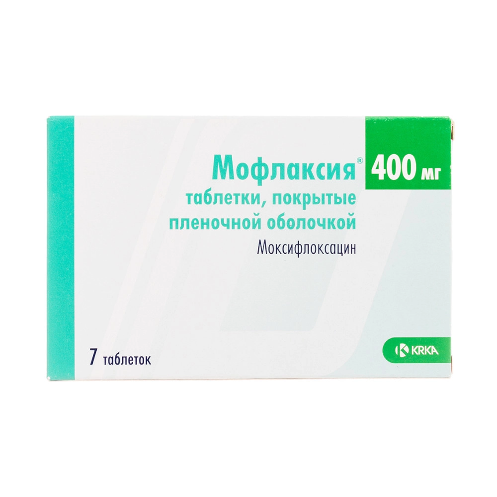 изображение Мофлаксия таб.п.п/о 400мг N7 вн от интернет-аптеки ФАРМЭКОНОМ