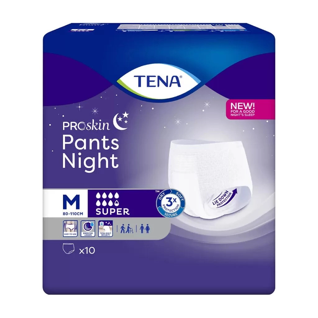 Подгузники-трусы TENA Pants Super Nigh ночные для взрослых купить в аптеке ФАРМЭКОНОМ