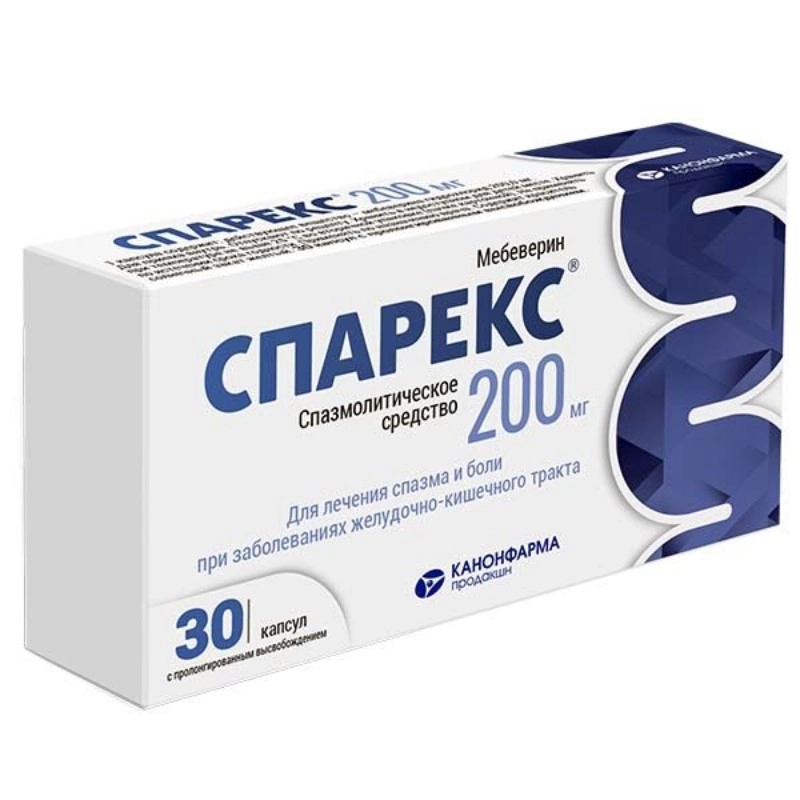 изображение Спарекс капс.пролог.высв. 200мг N30 вн от интернет-аптеки ФАРМЭКОНОМ